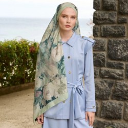 WİNTER BLOOM SOFT ŞAL 3069 PASTEL YEŞİL 