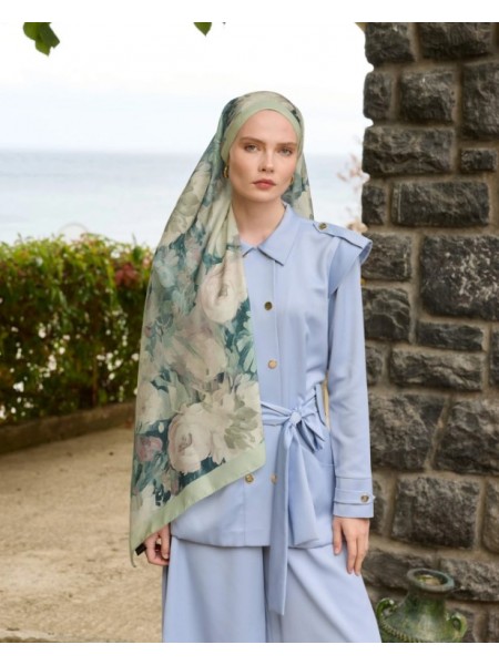 WİNTER BLOOM SOFT ŞAL 3069 PASTEL YEŞİL 