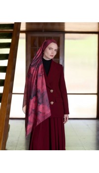 WİNTER BLOOM SOFT ŞAL 3069 BORDO