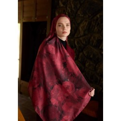 WİNTER BLOOM SOFT ŞAL 3069 BORDO