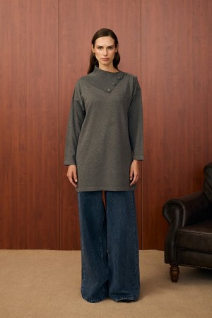 MRW YAKA VEREV TUNİK ANTRASİT