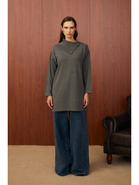 MRW YAKA VEREV TUNİK ANTRASİT