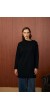 MRW YAKA VEREV TUNİK SİYAH