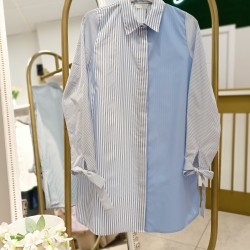 DOA ÇİZGİLİ GÖMLEK AÇIK MAVİ