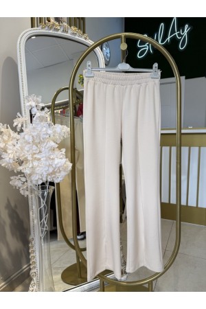 YIRTMAÇLI MODAL PANTOLON TAŞ