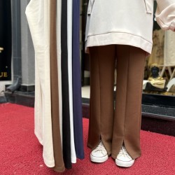 YIRTMAÇLI MODAL PANTOLON LACİVERT