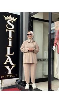 ÇITÇITLI TENSEL MODAL TAKIM BEJ