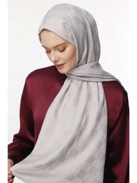 İCON DESEN ŞAL BUZ GRİ