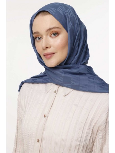 İCON DESEN ŞAL İNDİGO