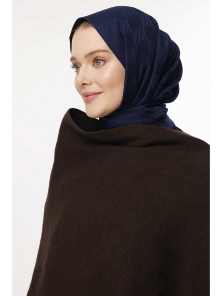 İCON DESEN ŞAL LACİVERT