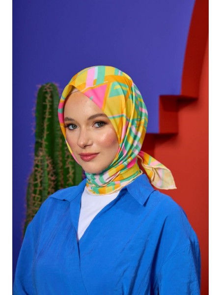 MARRAKECH SOFT EŞARP ÇAY YEŞİLİ GOLD