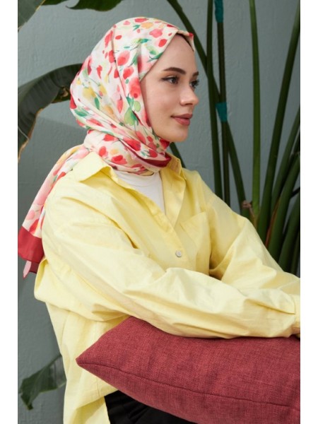 BOTANİK İPEKHAN ŞAL KIRMIZI