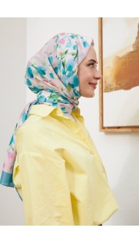 BOTANİK İPEKHAN ŞAL MAVİ