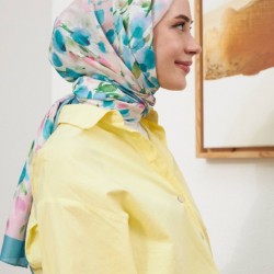 BOTANİK İPEKHAN ŞAL MAVİ