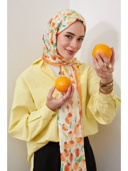 BOTANİK İPEKHAN ŞAL TURUNCU