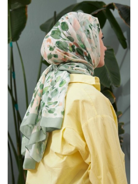 BOTANİK İPEKHAN ŞAL YEŞİL