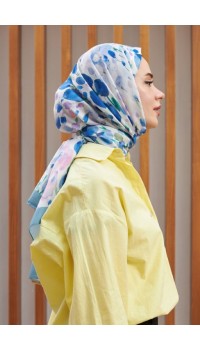 BOTANİK İPEKHAN ŞAL İNDİGO