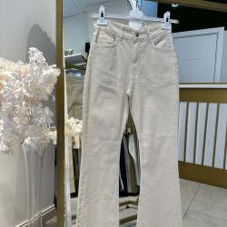 KESİK PAÇA İSPANYOL KOT PANTOLON BEJ